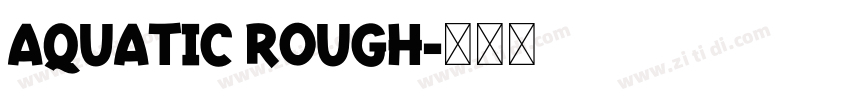 aquatic rough字体转换